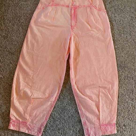 NWOT Free People size 10 cotton baggy stonewashed - Picture 6 of 8